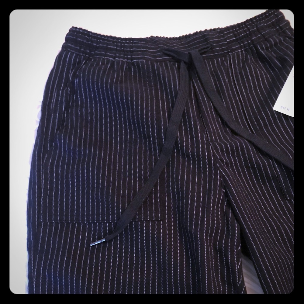 Gap - Navy Pinstripe Jogger Pants